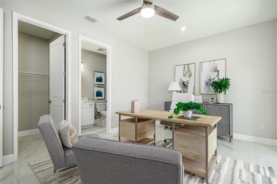 Furnished interior view inside a new home in , Tampa (Image 38). Furnished interior view inside a new home in , Tampa (Image 38).