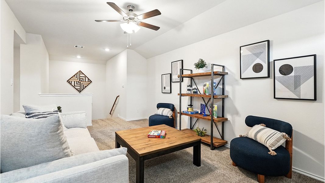 Representative furnished interior of a home built from the Naples by D.R. Horton in The Reserve at Timber Creek, Lindale (Image 42).