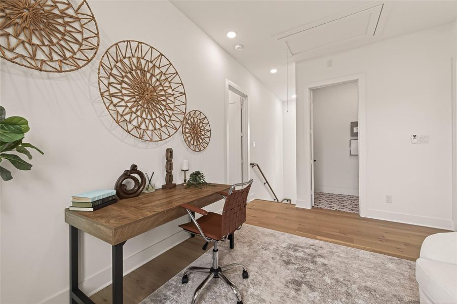 Furnished interior view inside a new home in , Houston (Image 17).