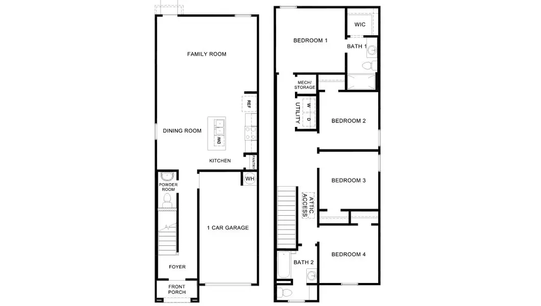 2D floor plan layout of this home in Seneca Trails, Leon Valley, TX (Image 2).