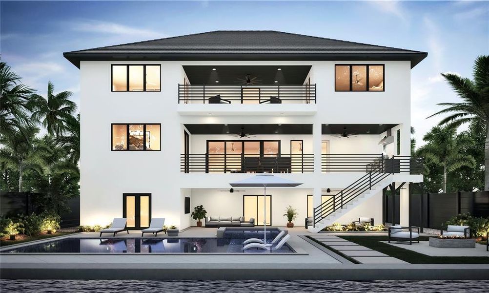 Rear elevation Rear elevation