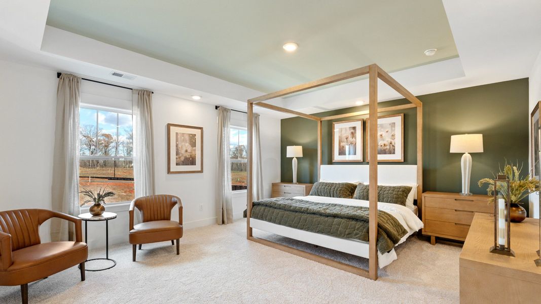 Primary Suite of The Drayton Design by DRB Homes