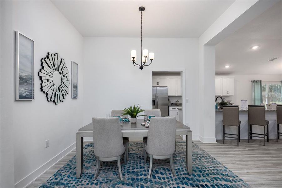 Furnished interior view inside a new home in Briarwood, Alachua (Image 4). Furnished interior view inside a new home in Briarwood, Alachua (Image 4).