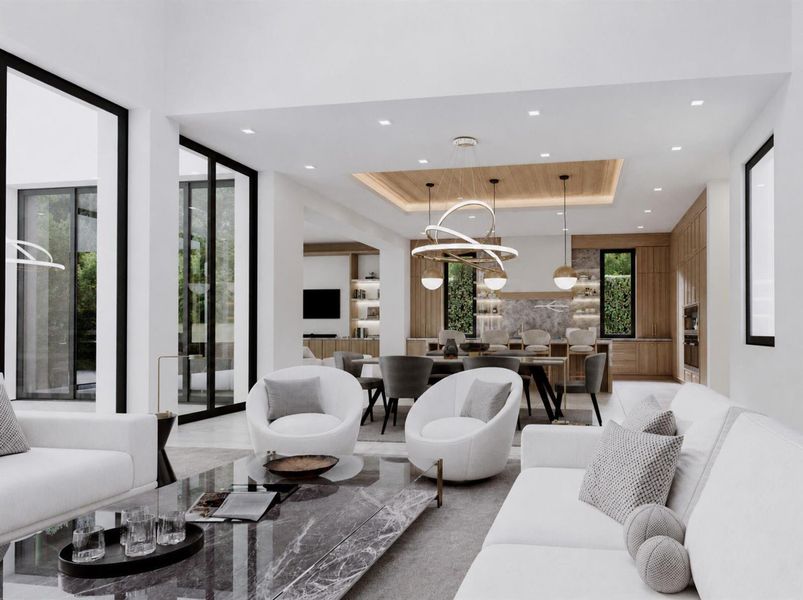 LIVING KITCHEN RENDERING