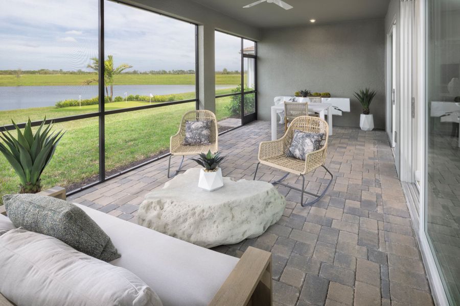 Representative furnished interior of a home built from the Merigold by Mattamy Homes in Brightmore at Wellen Park, Venice (Image 13).