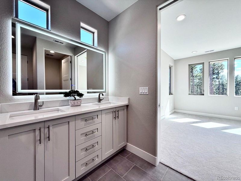 Primary Bathroom adjacent to Primary Bedroom. Primary Bathroom adjacent to Primary Bedroom.