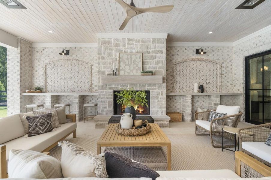 Furnished interior view inside a new home in , Alpharetta (Image 17).