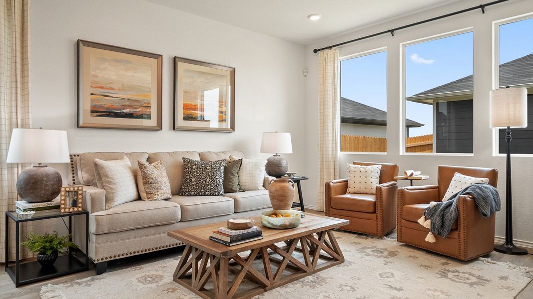 Representative furnished interior of a home built from the The Emily by D.R. Horton in Valverde, Bastrop (Image 12). Representative furnished interior of a home built from the The Emily by D.R. Horton in Valverde, Bastrop (Image 12).