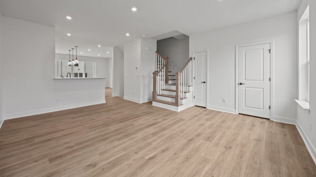 The Landon Plan in River District by DRB Homes in Charlotte NC - Living Area The Landon Plan in River District by DRB Homes in Charlotte NC - Living Area