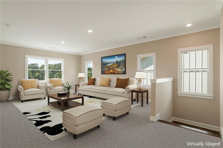Furnished interior view inside a new home in , Statham (Image 10).