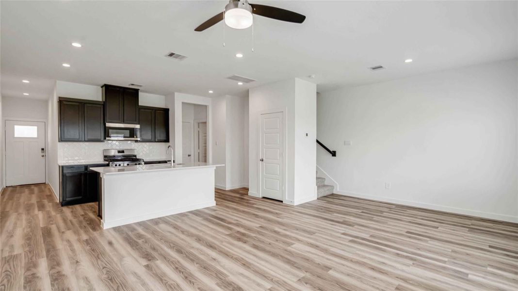 Furnished interior view inside a new home in City Gate, Houston (Image 3).