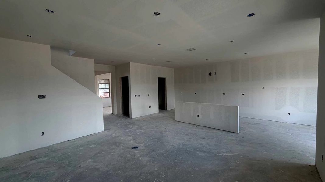 Open Kitchen-Living Room Construction Progress