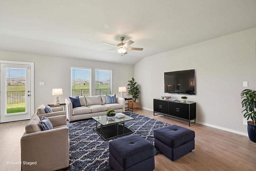 Photo is not of the actual home, but is an inspirational photo of builder’s model home and may depict options, furnishings, and/or decorator features that are not included