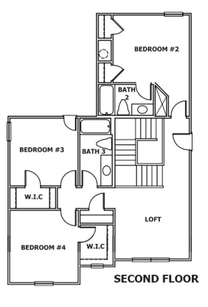 2D floor plan layout for the (SC)The Grant | Front Entry by Reliant Homes in Arbor Woods, Easley, SC (Image 5). 2D floor plan layout for the (SC)The Grant | Front Entry by Reliant Homes in Arbor Woods, Easley, SC (Image 5).