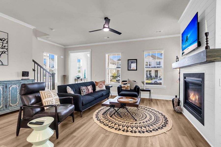 Furnished interior view inside a new home in Midtown at Nexton, Summerville (Image 34).