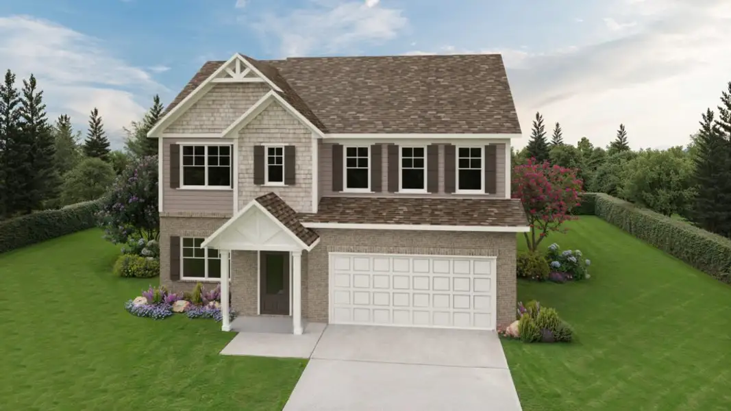 Representative exterior photo of a completed home built from the The Wakefield by Direct Residential Communities in Maddox Road, Morrow, GA (Image 7).