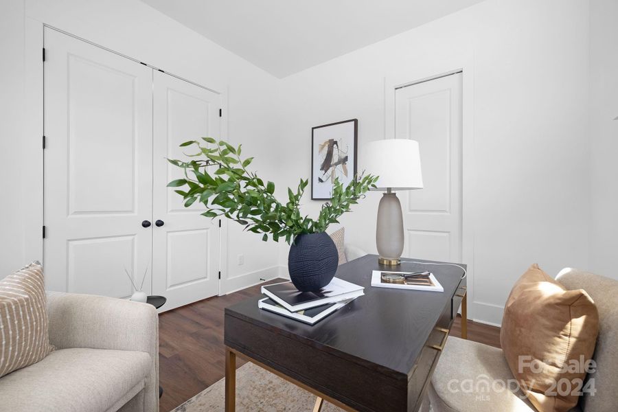 Lower Level Guest Bedroom #4 w/Double Doors at Foyer