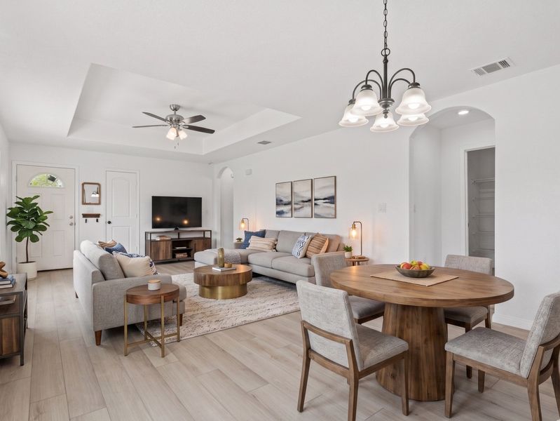 Furnished interior view inside a new home in , San Antonio (Image 5).