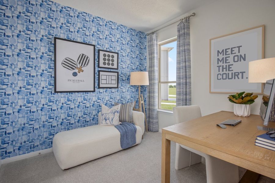 Representative furnished interior of a home built from the 1243 Modeled by KB Home in Brighton Trails, Hockley (Image 10).