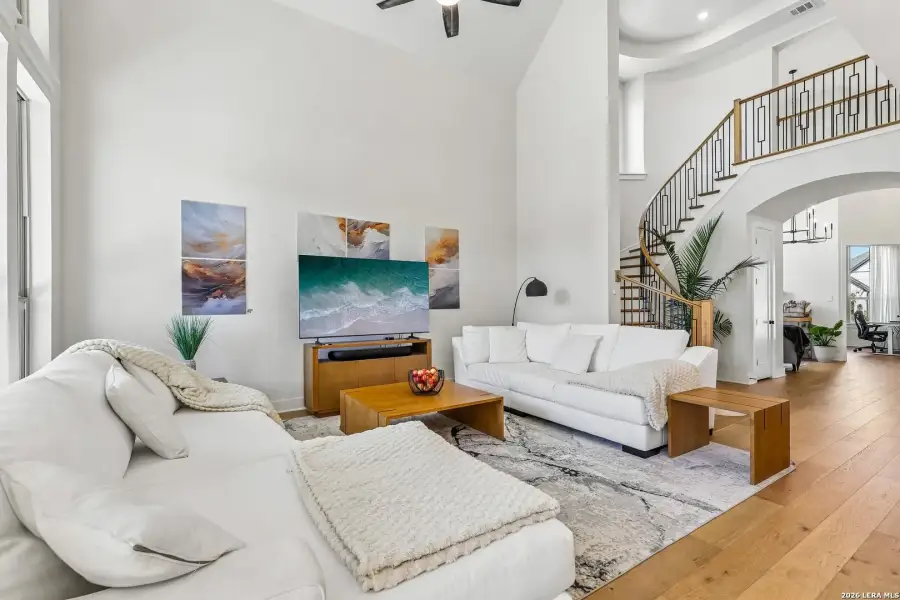 Furnished interior view inside a new home in Veramendi, New Braunfels (Image 38).