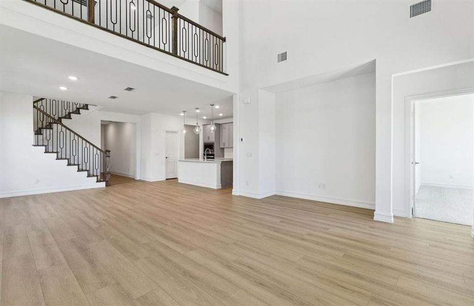 Gathering room with view of main living areas Gathering room with view of main living areas