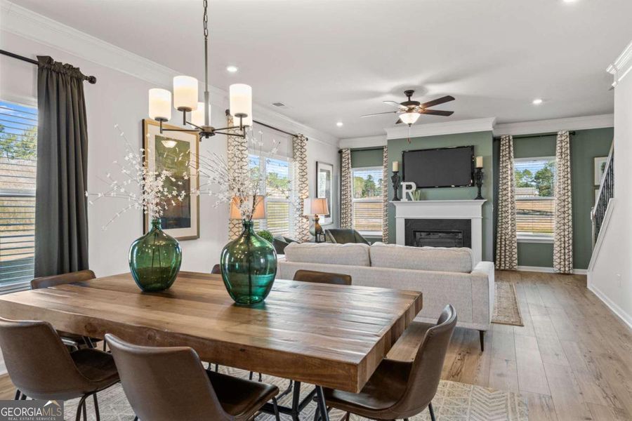Furnished interior view inside a new home in Bryson Farms, Byron (Image 12).