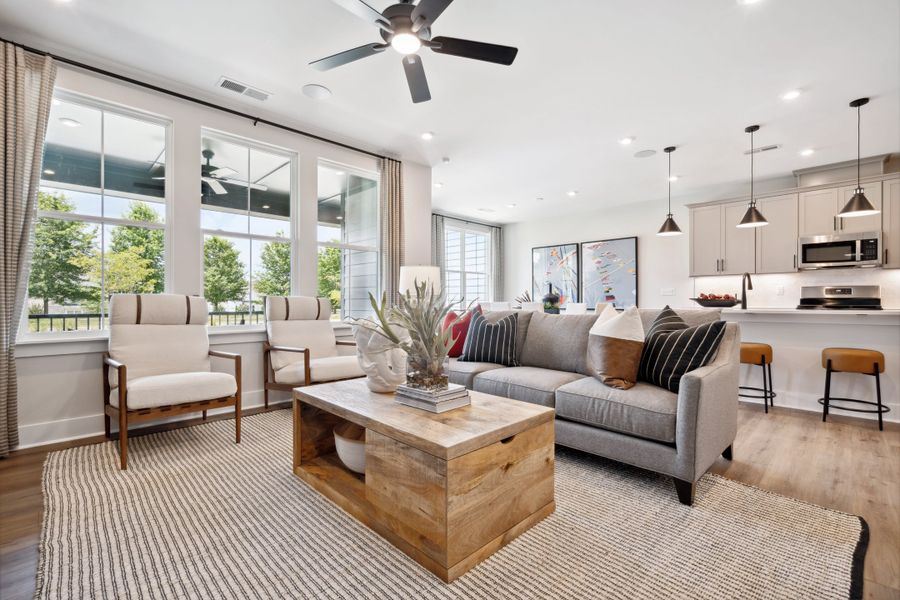 Furnished interior view inside a new home in Seven Oaks, Belmont (Image 15).