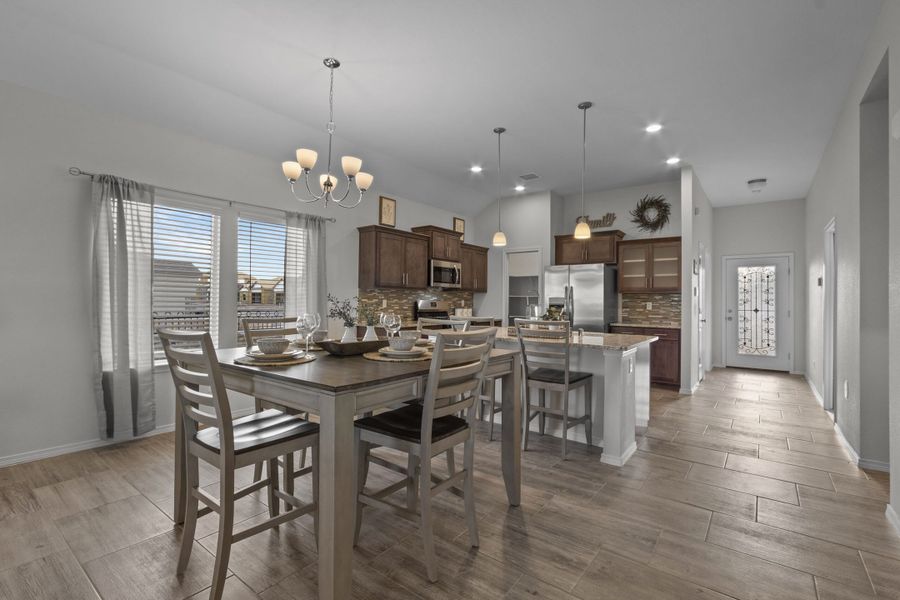 Representative furnished interior of a home built from the Meadow-1930SSC by Saratoga Homes in Paseo Del Este, El Paso (Image 12).