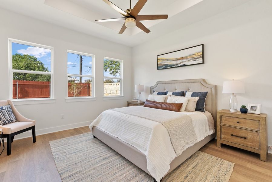 Furnished interior view inside a new home in Sauls Ranch, Round Rock (Image 8).