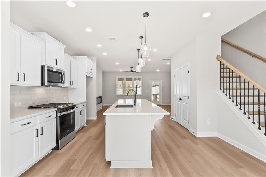 Furnished interior view inside a new home in East Park Village, Kennesaw (Image 17). Furnished interior view inside a new home in East Park Village, Kennesaw (Image 17).