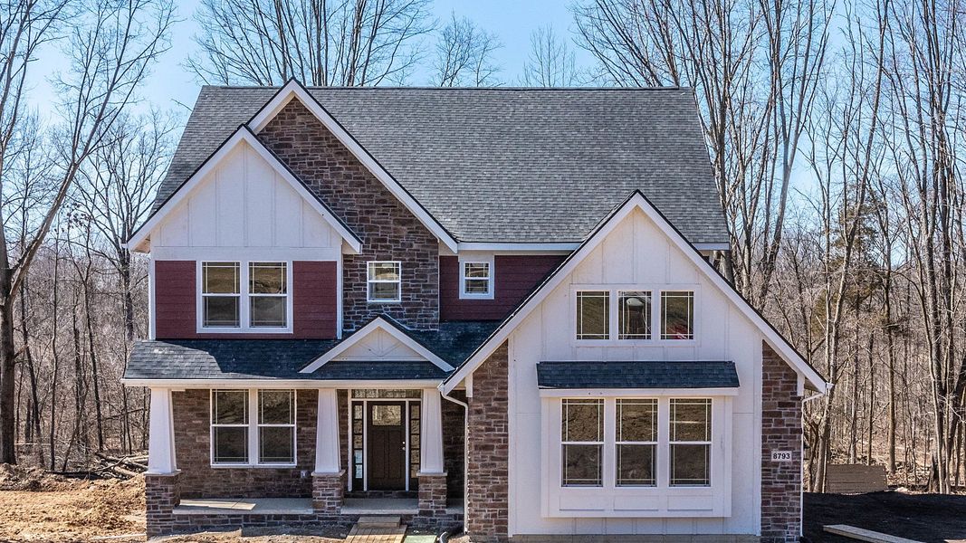 Representative exterior photo of a completed home built from the The Chesterfield by Norfolk Homes in Valleys, Jackson, MI (Image 31).