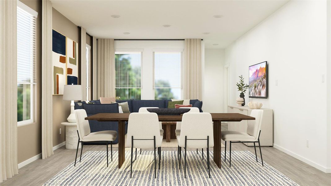 Furnished interior view inside a new home in Moore Landing, Magnolia (Image 16).