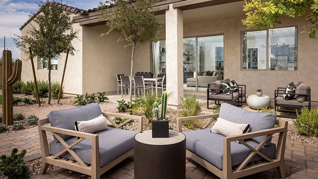 Representative exterior details of a home built from the Hillary by Taylor Morrison in Combs Ranch, Queen Creek (Image 4).