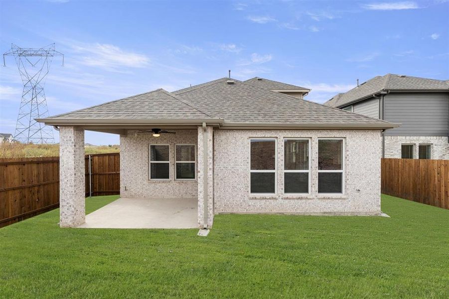 Exterior details and patio area of a home in The Villages of Hurricane Creek, Anna (Image 2). Exterior details and patio area of a home in The Villages of Hurricane Creek, Anna (Image 2).
