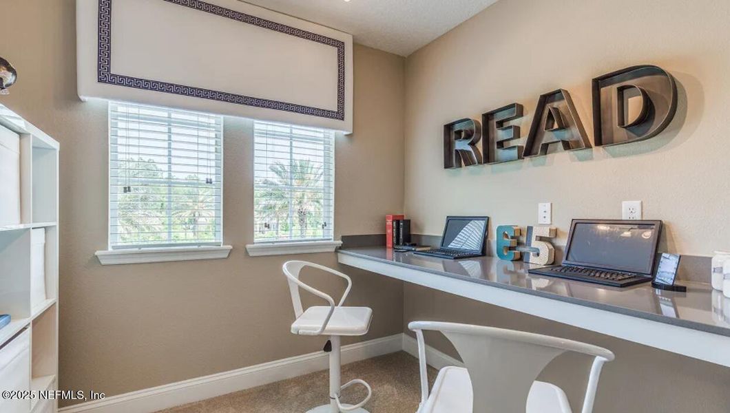 Furnished interior view inside a new home in Silver Falls Single Family at SilverLeaf: Silver Falls 60s at SilverLeaf, St. Augustine (Image 21).
