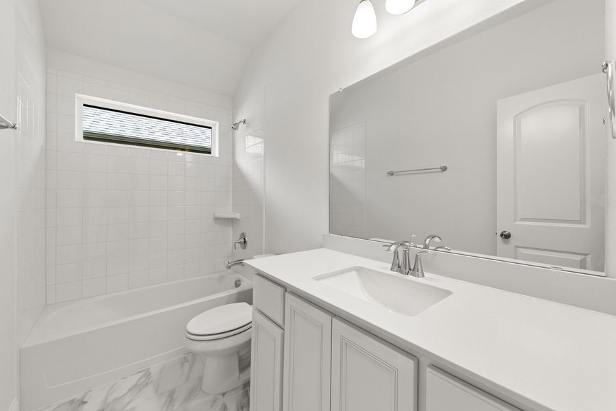 Furnished interior view inside a new home in Creekview Meadows, Pilot Point (Image 11).