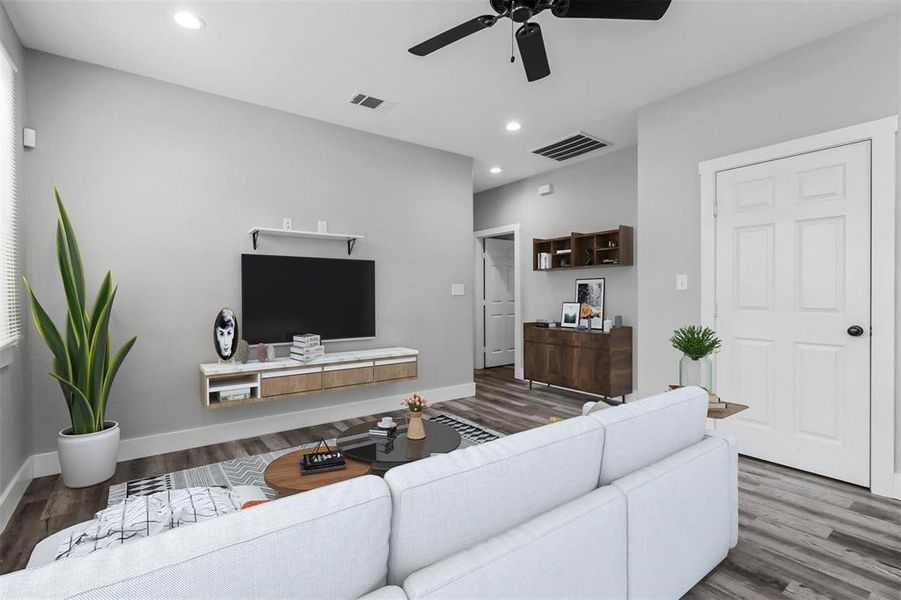 Furnished interior view inside a new home in , Denison (Image 24).