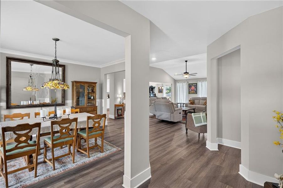 Furnished interior view inside a new home in , Winder (Image 5).