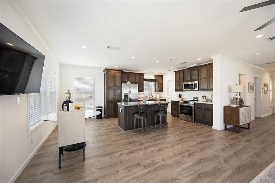 Furnished interior view inside a new home in , Englewood (Image 5). Furnished interior view inside a new home in , Englewood (Image 5).