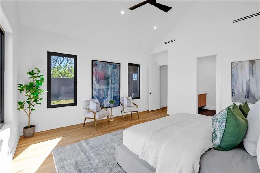 Furnished interior view inside a new home in , Dallas (Image 13).