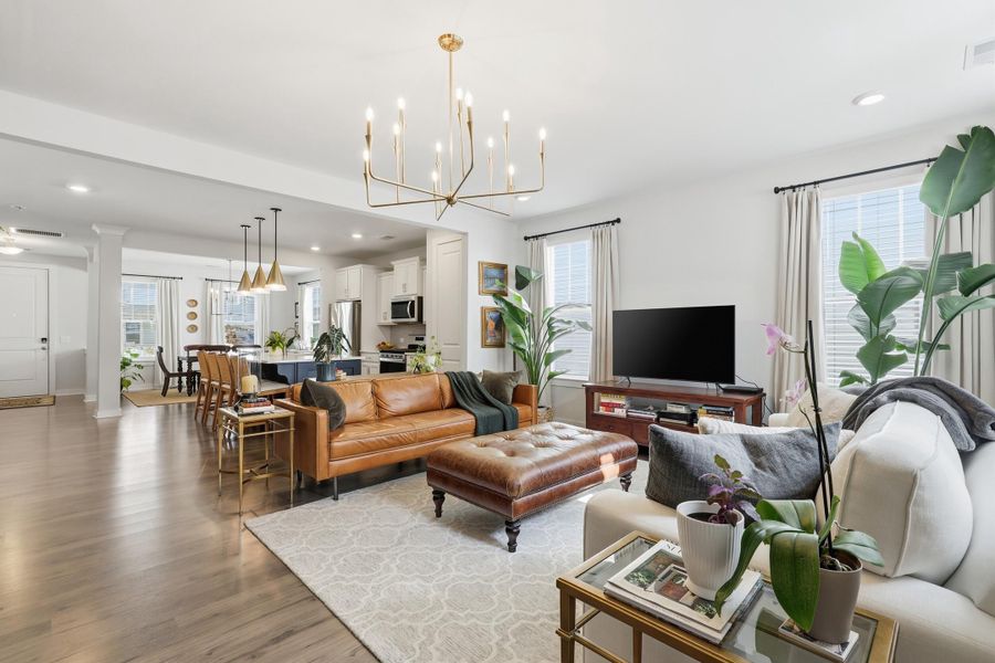 Furnished interior view inside a new home in Homecoming, Ravenel (Image 14). Furnished interior view inside a new home in Homecoming, Ravenel (Image 14).