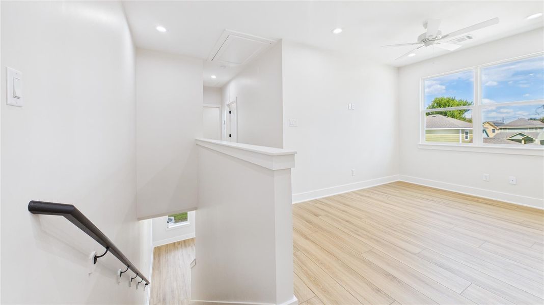 Spacious, unfurnished interior of a new home in , Houston (Image 10). Spacious, unfurnished interior of a new home in , Houston (Image 10).