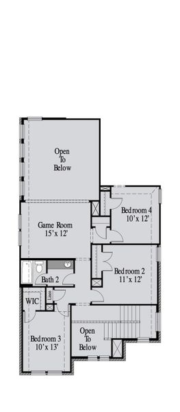 2D floor plan layout of this home in Edgewater, Fate, TX (Image 3). 2D floor plan layout of this home in Edgewater, Fate, TX (Image 3).