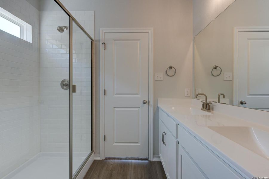 Furnished interior view inside a new home in Nopal Valley, San Antonio (Image 8).