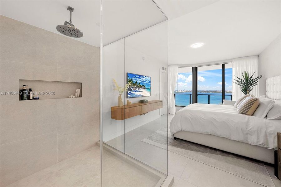 Furnished interior view inside a new home in , Miami (Image 15).