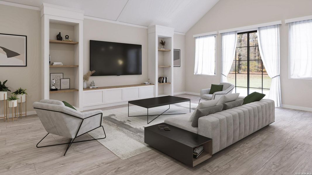 Furnished interior view inside a new home in , New Braunfels (Image 6).
