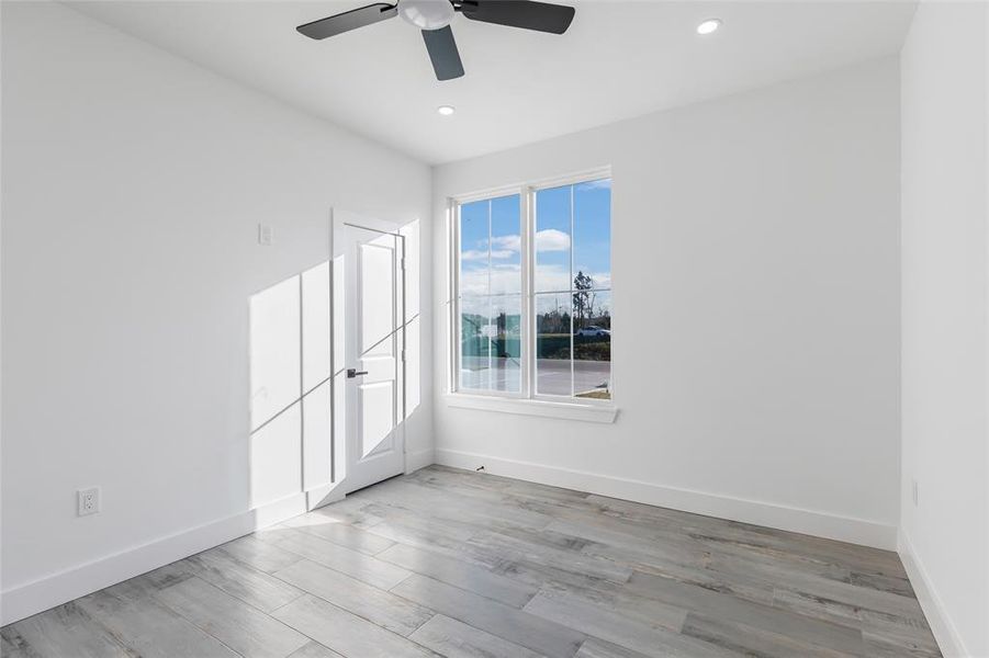 Second bedroom located towards the front of the house.