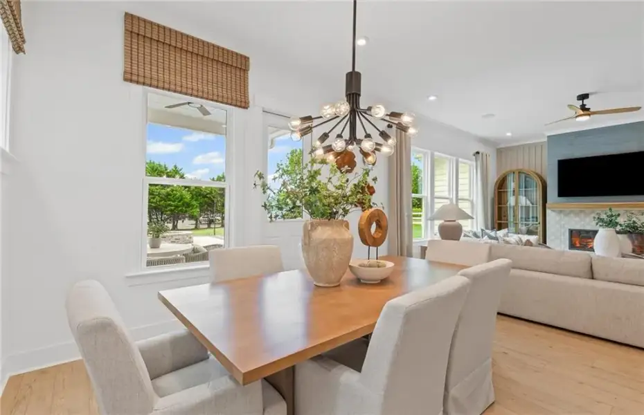 Furnished interior view inside a new home in Creekside at Skelton, Hoschton (Image 8).