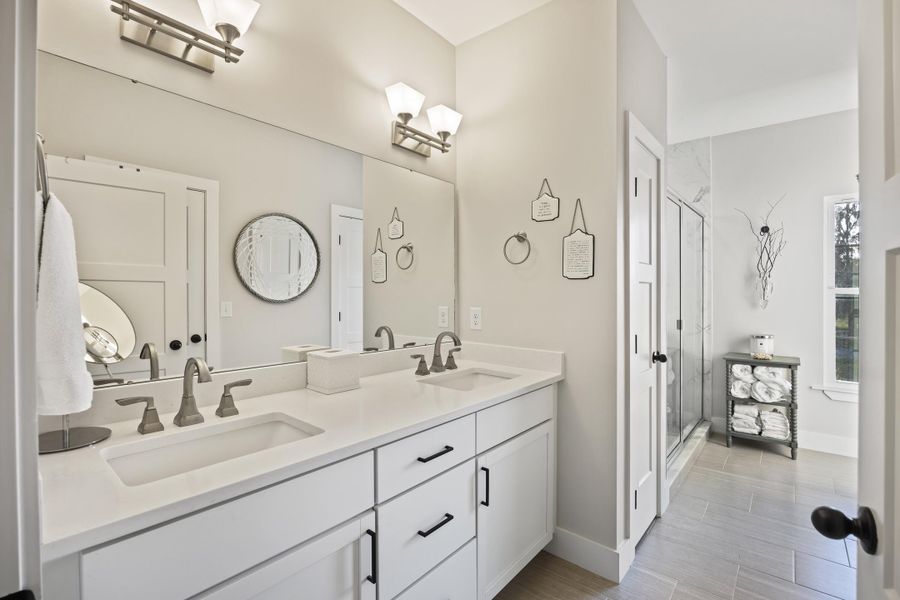 Furnished interior view inside a new home in , Meggett (Image 23).