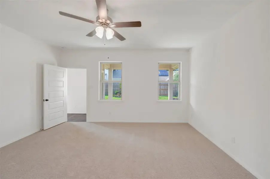 Spacious owner's suite